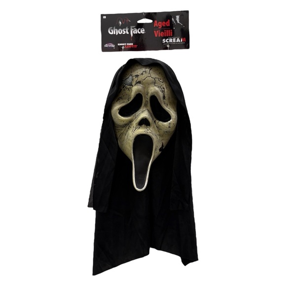 Ghost Face Aged Vieilli  Adult Latex Mask Fun World From New Movie Scream 6 - Picture 1 of 7